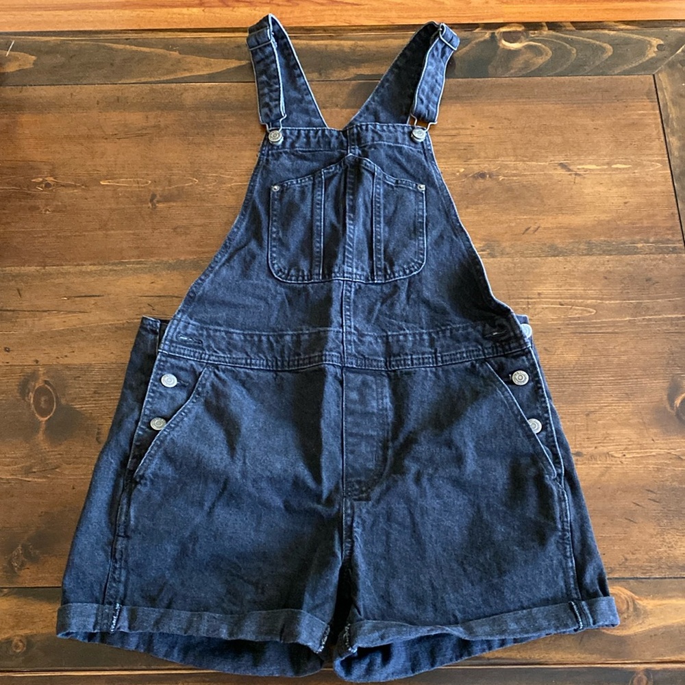 Black Denim Overalls